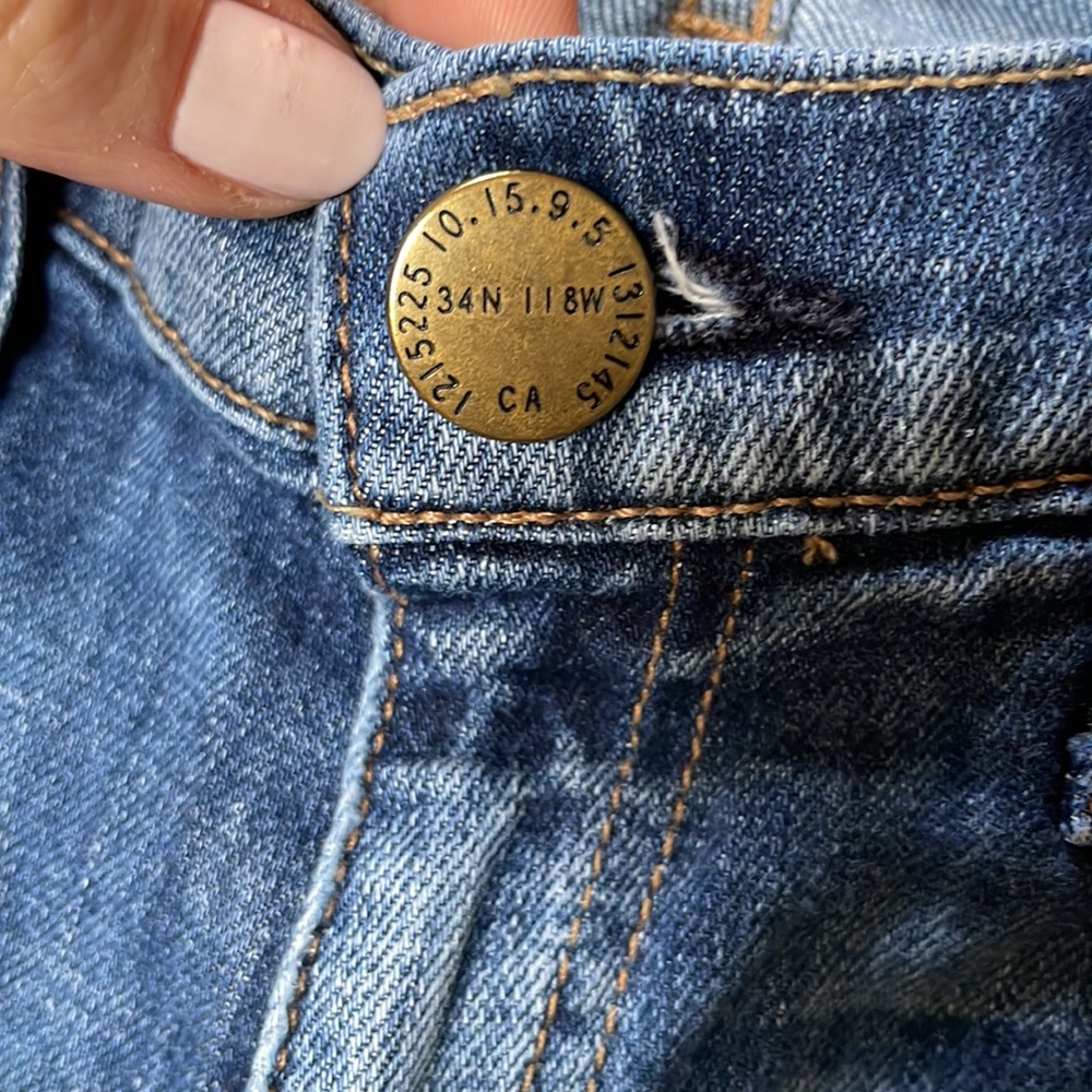 Current Elliott cropped straight leg jeans - Picture 6 of 11